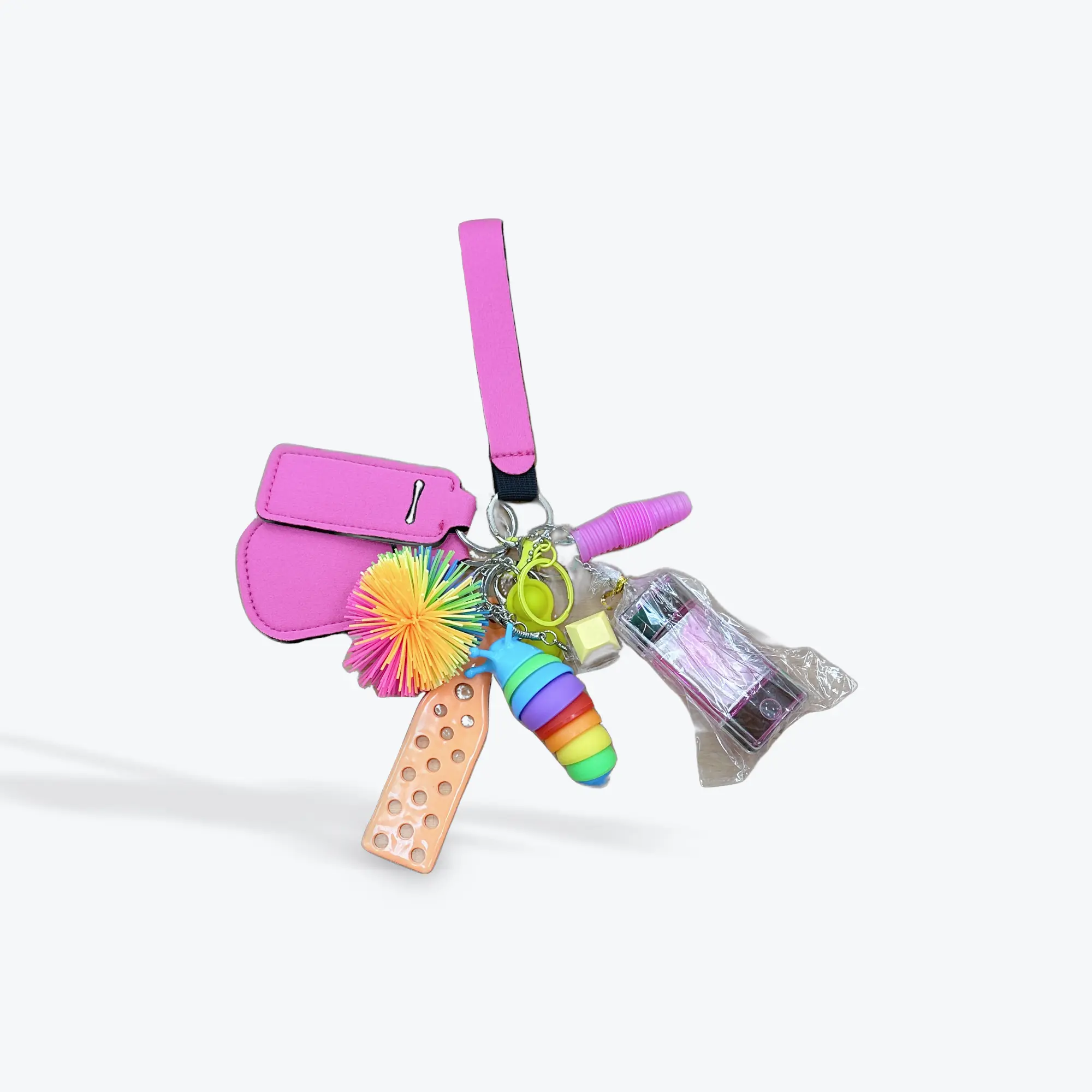 Neons Sensory Fidget Keychain