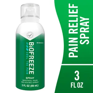 Biofreeze Menthol Spray 3 FL OZ Colorless Aerosol Spray for Pain Relief associated with Sore Muscles, Arthritis, Simple Backaches, and Joint Pain