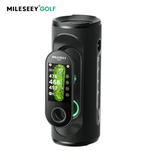 MiLESEEY GeneSonic Pro Golf Speaker with Detachable GPS Rangefinder Handheld, 43000+ No Subscription Preloaded Courses, View & Audible Distances,Touchscreen, 15H Battery, Magnetic, Waterproof,Hazard