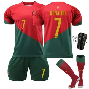 2223 Portugal World Cup football  No. 7 Ronaldo  No. 8 B fee No. 23 Felix short sleeve jersey Mexico Classic Soccer biker browns