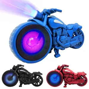 BT-1952 Bluetooth Speaker Portable Mini Stereo 1950's Replica Speaker Motorcycle Style FM TWS RGB Light with RGB Party Lights & Functional Headlight