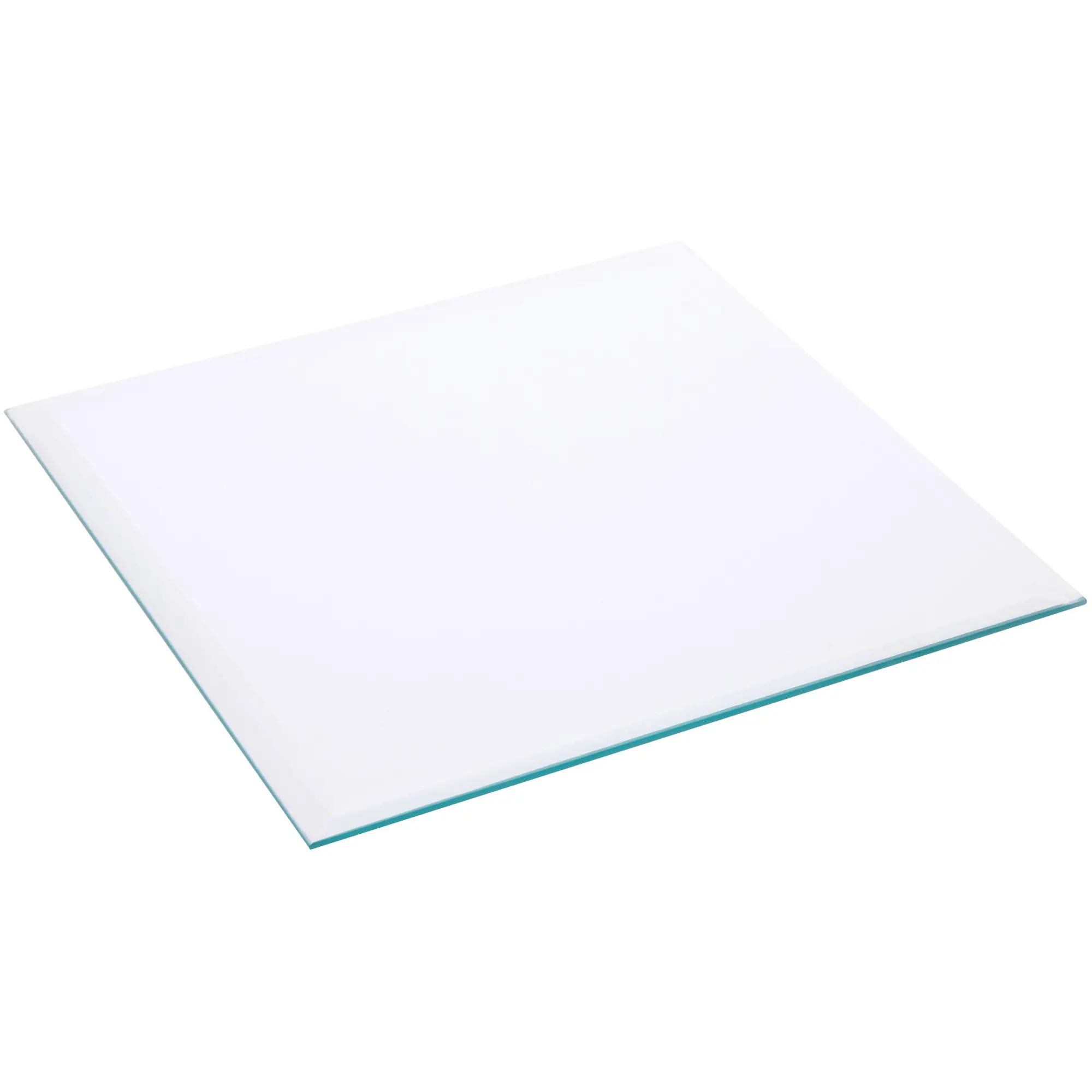 Plymor 10" Square, 5mm Thick Beveled Clear Glass