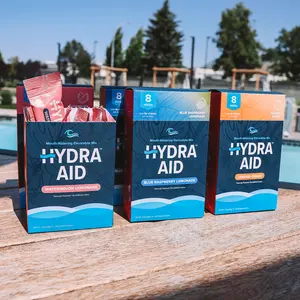 Hydra Aid Variety Box Pack 3 pk - Electrolyte Drink Mix with Marine Minerals Low Sodium & Sugar Vegan Non GMO Gluten Free