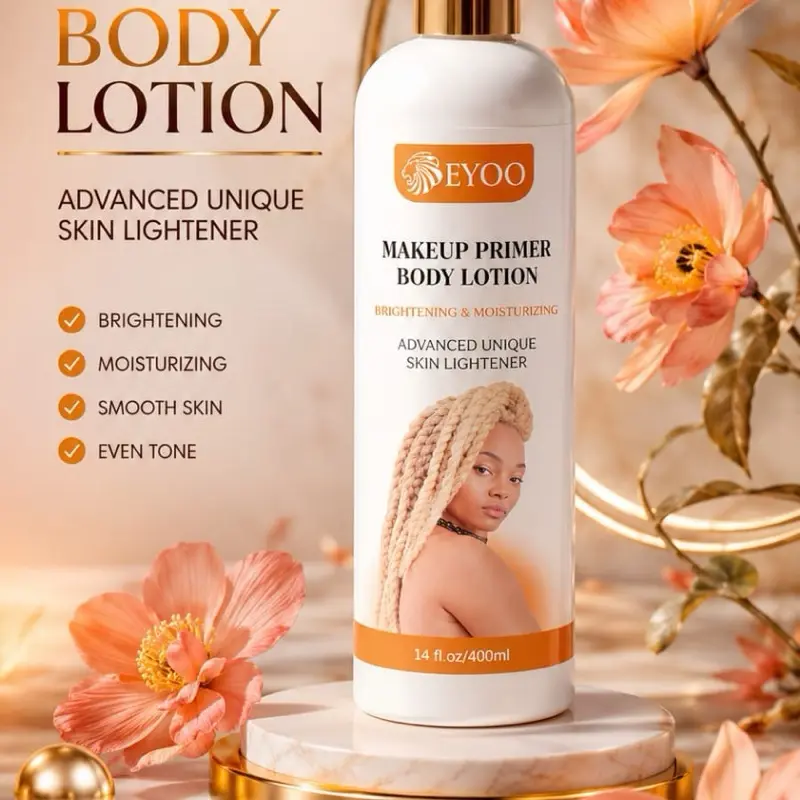 White Makeup Primer & Body Lotion, Hydrating Cleanser with Skin Repair, Smooth Anti-Aging Skincare Essential