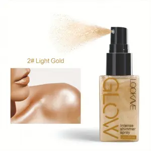 Pearlescent Glitter Spray Highlighter Powder, Suitable for Face, Body, Neck, Makeup Enhancer, Shimmering Cosmetics, Long-Lasting Glow, Glow Seeker Highlighter, Beauty Highlighters