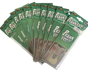 100-Pack Fake $100 Hundred Dollar-Bill Cash Grab Prank – Funny Gag & Joke - Party Wholesale Set