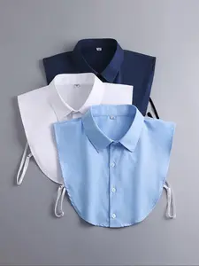 Women's Spring Autumn Solid Color Stand Collar, Fashionable Fake Collar, Comfortable Neck Accessory, Perfect for Casual Layering