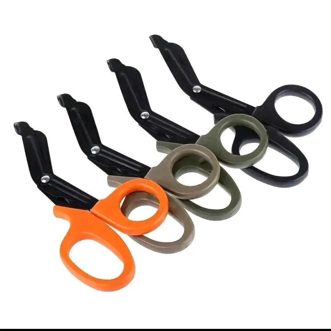 Heavy-Duty Tactical Rescue Scissors - Sharp Blades for Fast Cutting, Ergonomic Grip, and Durable Design - Essential for Emergency First Aid, Outdoor Enthusiasts, and Professionals in Hiking, Camping, Rock Climbing, and Search & Rescue Operations