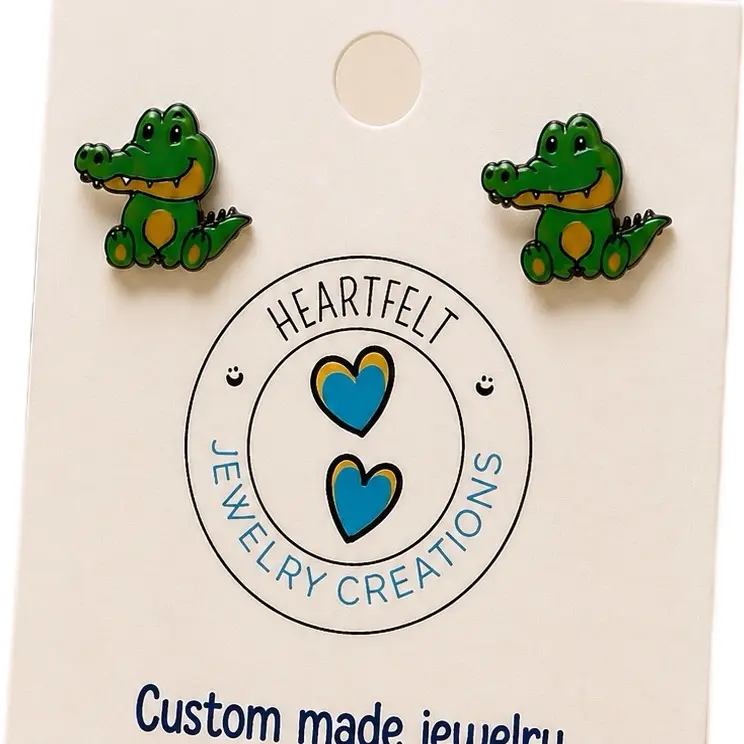 Alligator Earrings