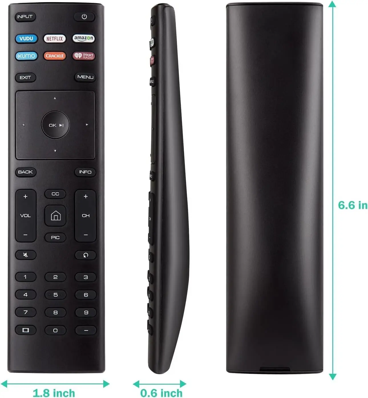 New XRT136 for Vizio Smart TV Remote Control w Vudu Amazon iheart Netflix 6 Keys New XRT136 for Vizio Smart TV Remote Control w Vudu Amazon iheart Netflix 6 Keys