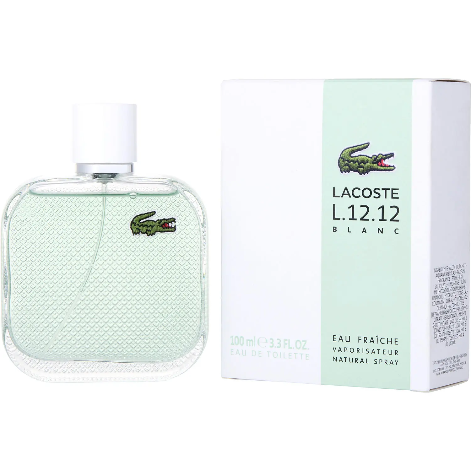 Lacoste L.12.12 Blanc Eau Fraiche By Lacoste Edt For Men