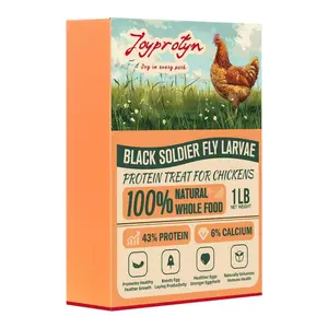 Joyprotyn Black Soldier Fly Larvae Non-GMO 43% Protein 6% Calcium Dry Food for Chickens High Calcium for Strong Eggshells & Healthy Growth 85X More Than Mealworms Eco-Friendly Natural Whole Food #Summervibes#petlovers fathersdaygift