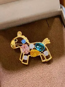 Cute New Year Horse Pin Brooch Set, Perfect Gift for Loved Ones, Ideal for Daily Wear & Special Occasions, Unique Present Idea, Jewellery