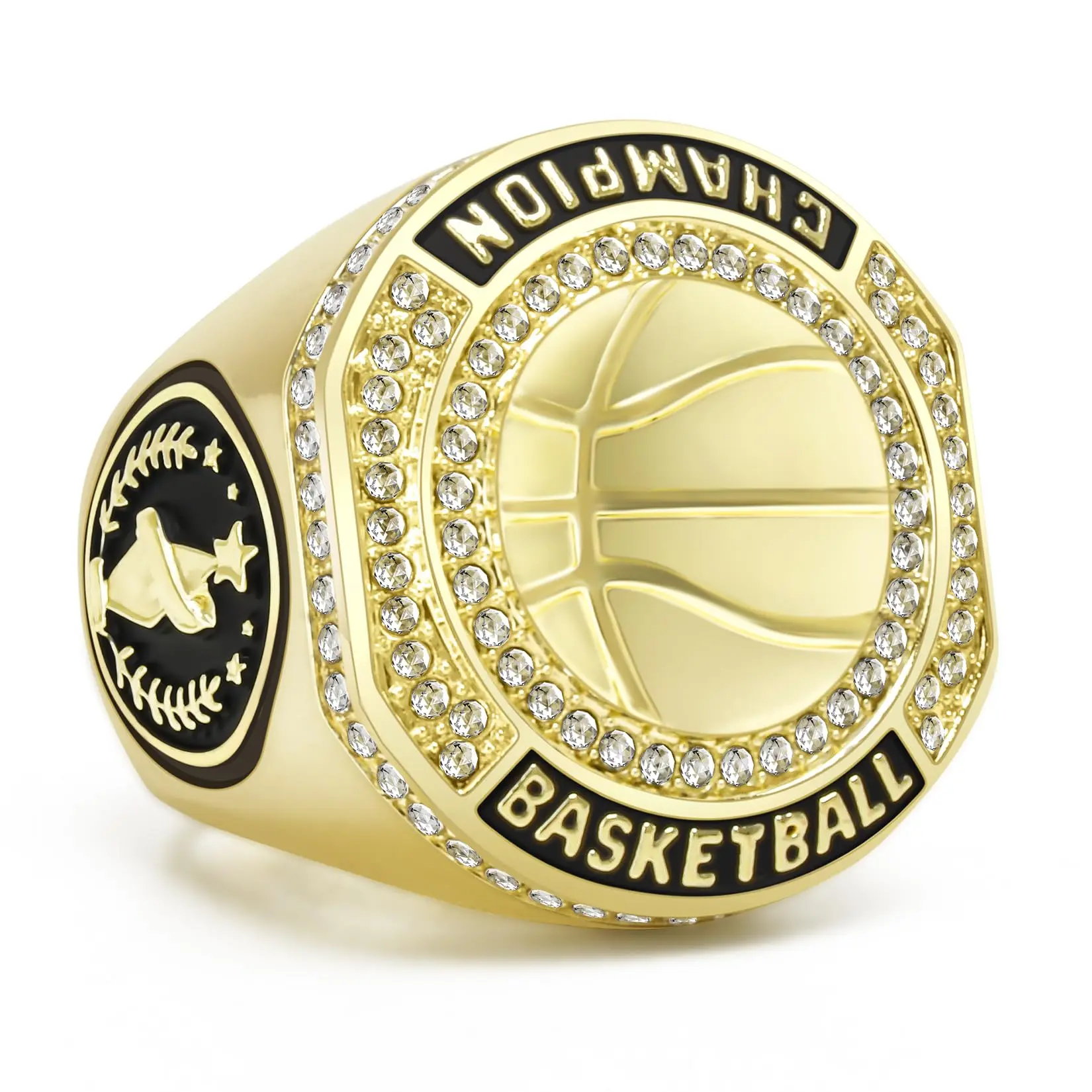 1-12 Packs Mvp Football Baseball Basketball Ring Championship Valuable Player Award Trophy Medals With Display Case And Holder