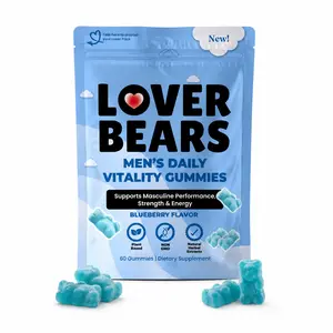 Lover Bears Men's Daily Vitality Edible Gummies, Fitness Healthcare Zinc Supplement