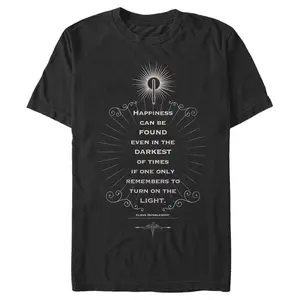 Men's Harry Potter Dumbledore Happiness Quote T-Shirt
