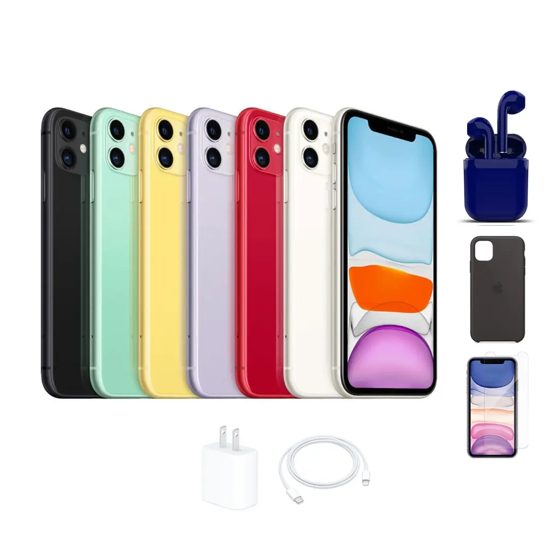 Refurbished Apple iPhone 11 64GB-256GB Storage, All Colors ~ Bundled~ (Excellent)
