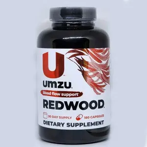 UMZU REDWOOD Blood Flow Support Dietary Supplement 180 Capsules New