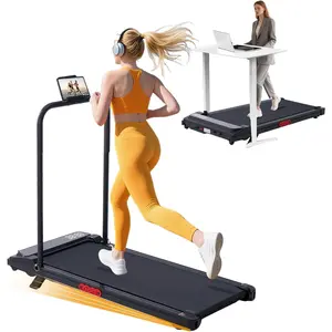 Walking Pad with Handle Bar, 2026 Upgrade Portable Small Treadmill with Handles for Home Small, 3.0HP Under Desk Walking Pad Treadmill with Incline, 0.6-7.6MPH, 350LBS
