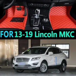 For 2013-2019 Lincoln MKC -1 Passenger Seat Without Computer Box -2 Passenger Seat Without Computer Box Custom-Fit Full Coverage Car Floor Mats Easy-Clean Carpet-Style Floor Mats