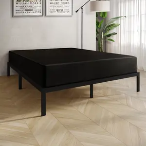 Lino Upholstered Metal Box Spring – Reinforced Steel Frame, Noise-Free Design, Long-Lasting Support