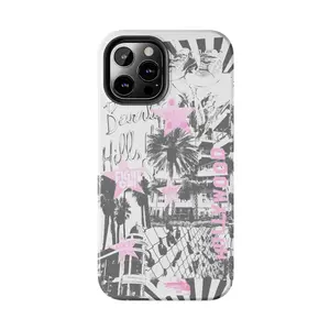 LA Girl Case Tough Phone Case, Trendy Protective Cover, Unique Phone Accessories, Gift for Her, Birthday, Holiday,phone Case Suitable for Iphone 11/12/13/14/15/16/17 Pro Promax Plus Air and Samsung S22/S23/S24/S25 Plus Ultra Fe