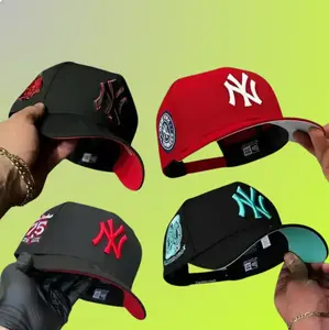 MLB Team Logo Snapback Hat – NY Yankees LA Dodgers Adjustable Baseball Cap, Classic Curved Brim, Premium Embroidery, Viral Street Fashion Accessory for Men Women