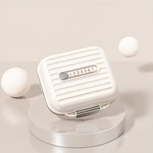 Portable Pill Box, 7 Grid Sub-Packaging Pills Sealed Storage Box, Simple Moisture-Proof Medicine Storage Box, Pill Organizer for Travel & Daily Use