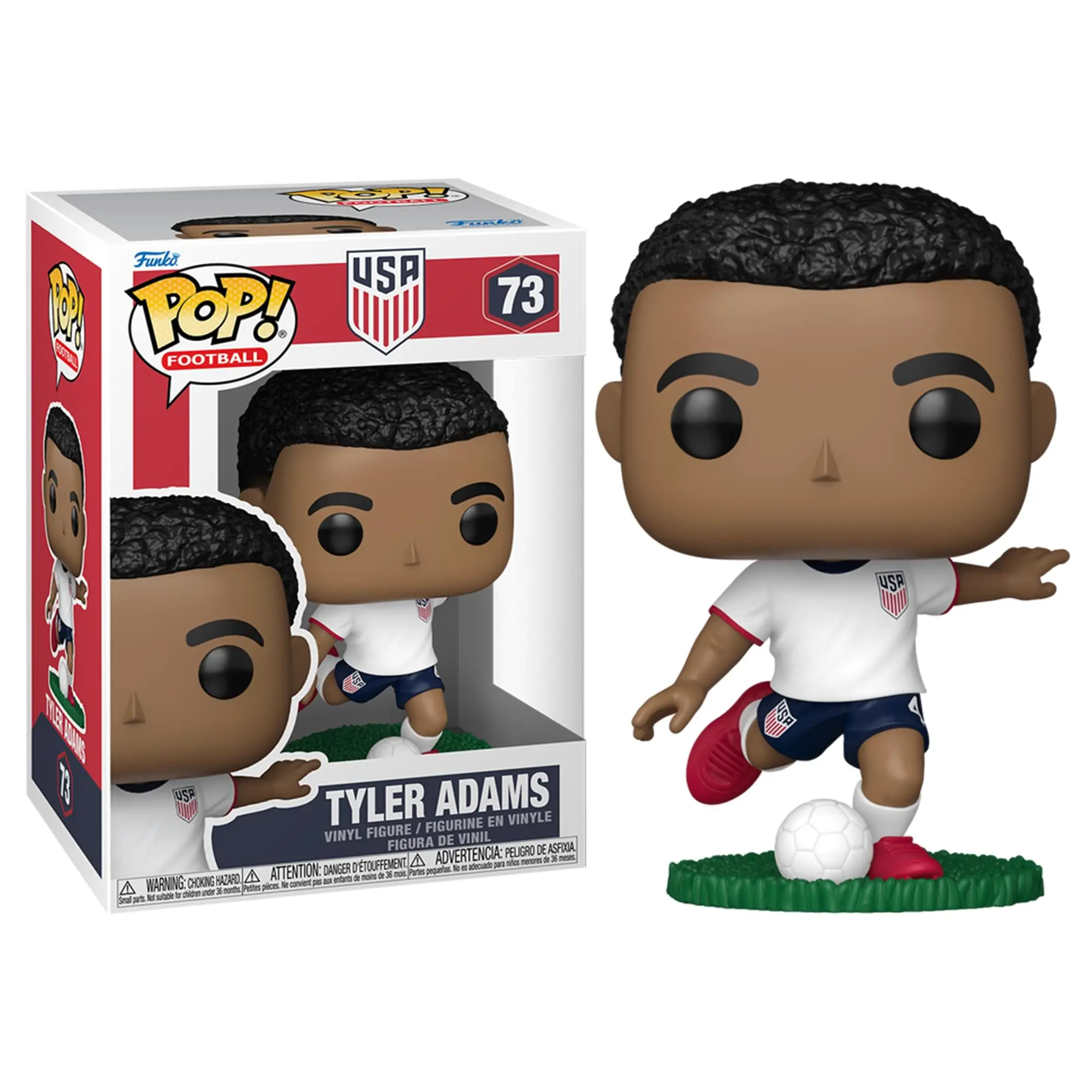 Funko POP USA Soccer Tyler Adams Collectible Toy, Highly Styled Vinyl Figure, Age 12+, Choking Hazard Small Parts