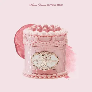 Flower Knows Strawberry Cupid Collection Cake Lip Cream, Smooth Matte Lip Cream, Long Lasting, Non-Stick Cup Lip Clay, Smudge Proof, High Pigment, Moisturizing, Summer Makeup Gift, Makeup Beauty Cosmetics