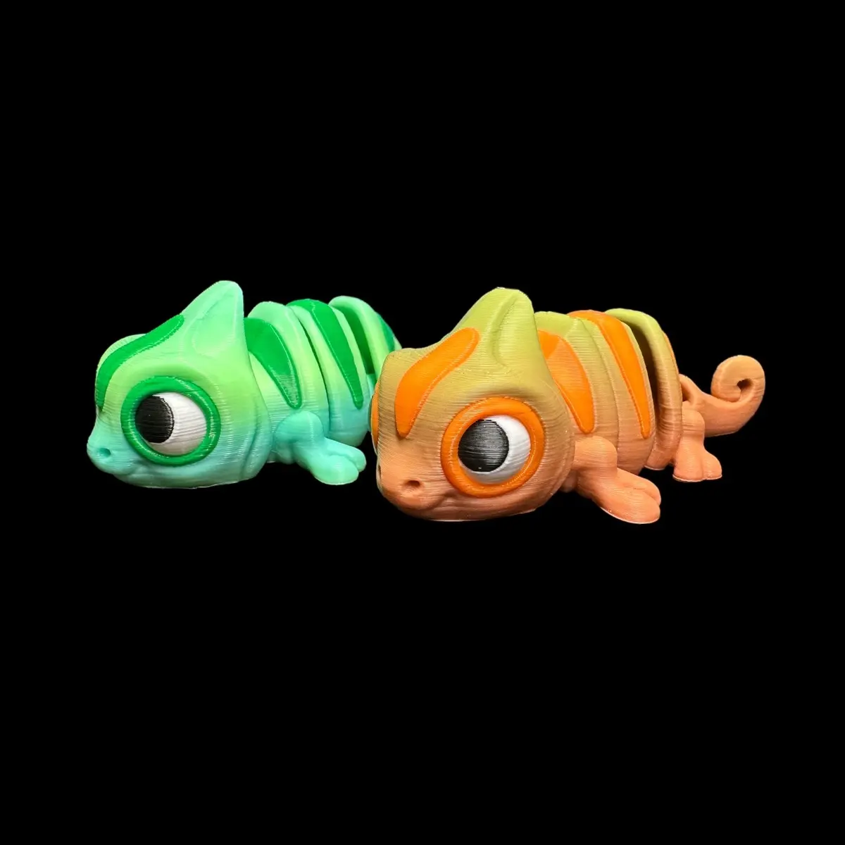 Baby Chameleon Articulating Sculpture 3D Print