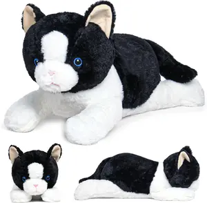 Wepop 5lbs Weighted Stuffed Animals, 24in Big Cat Plush Weighted Stuffed Animal, Cuddle Plushie Pillows Gifts for Kids, Adults, Boys and Girls
