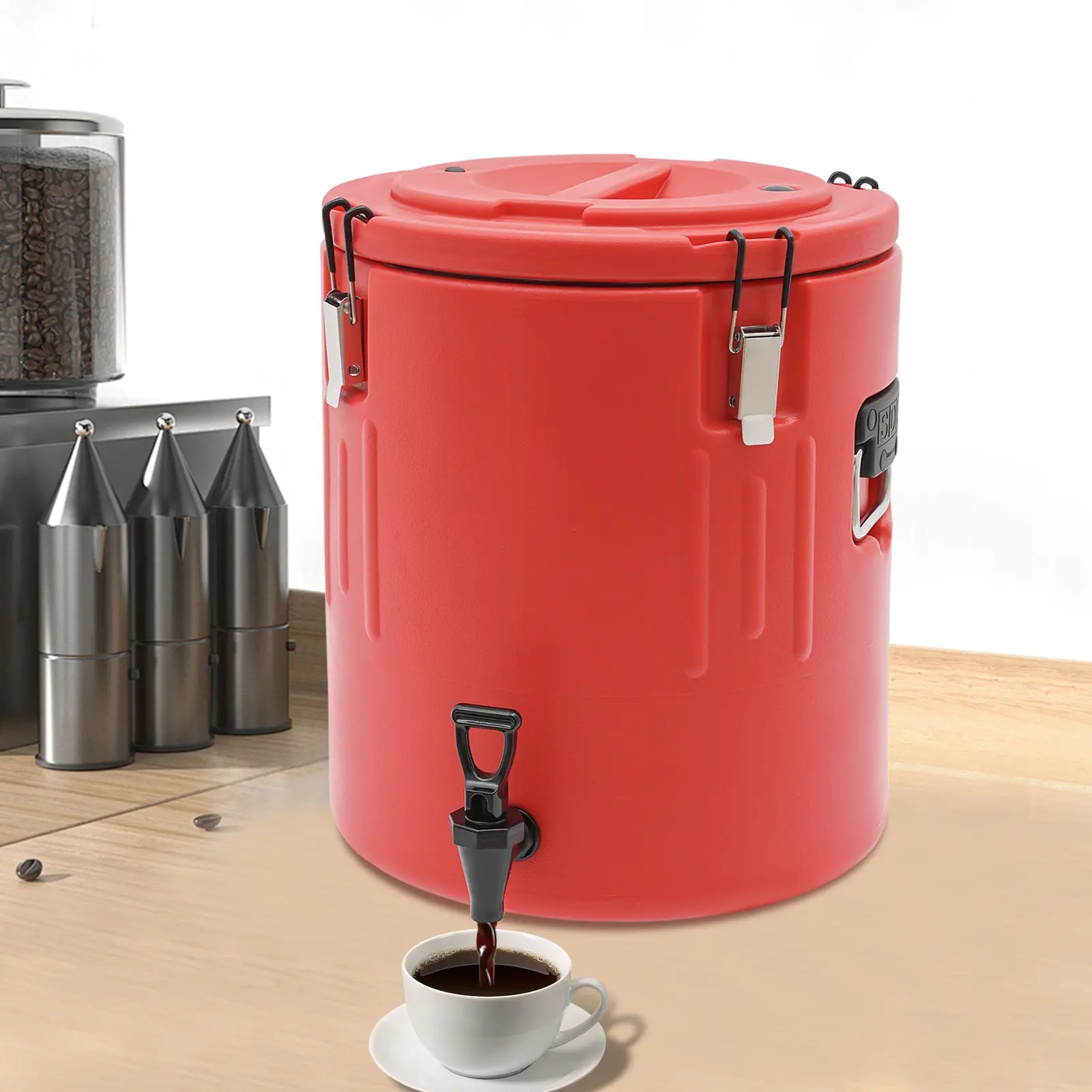 40L Insulated Beverage Dispenser Stainless for Party Restaurant Outdoor Banquet Use