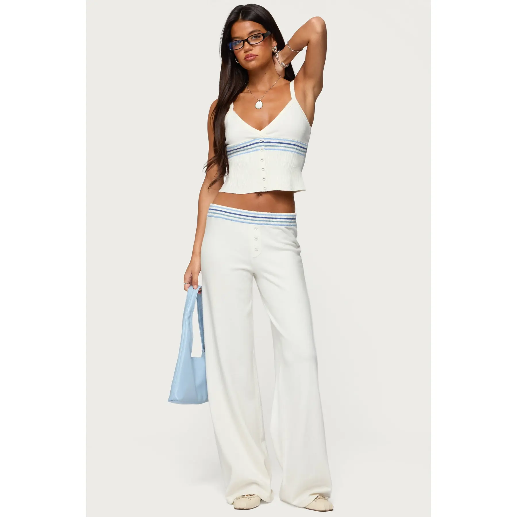 Miya Stripey Knit Pants