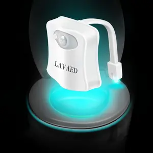 Toilet Night Lights 32 Color Changing, Motion Sensor Activated LED Nightlight Toilet Bowl Illuminate Light Bathroom Decor,Gadgets,Fun Gifts Ideas