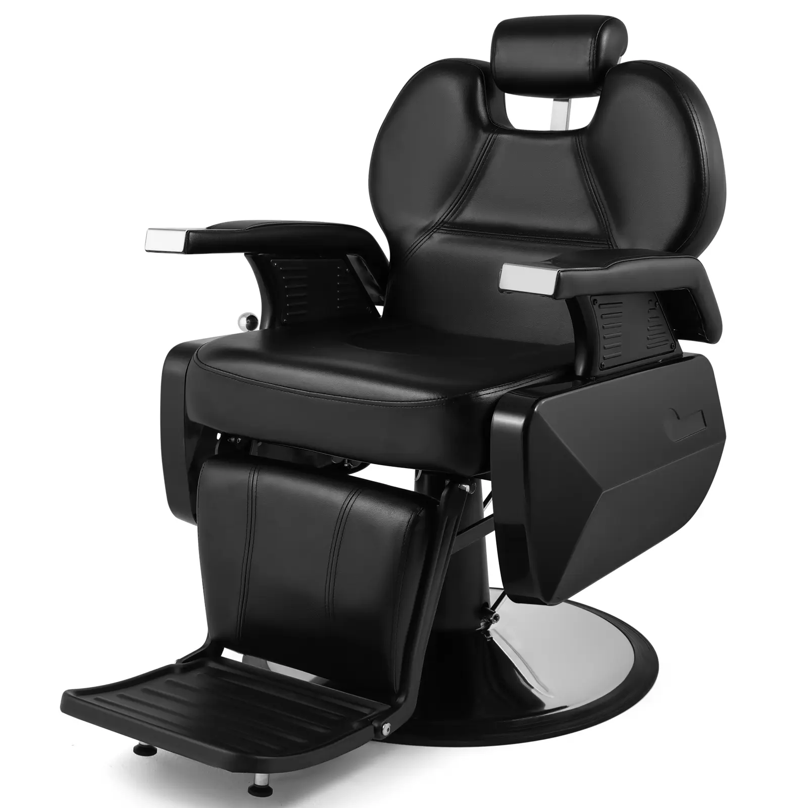 Barber Chair for Hair Stylist Hydraulic Recline Salon Chair Heavy Duty Black Professional Equipment Barber Chair for Hair Stylist Hydraulic Recline Salon Chair Heavy Duty Black Professional Equipment