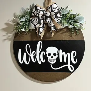 Halloween Front Door Decor, Happy Halloween, Halloween Wreath