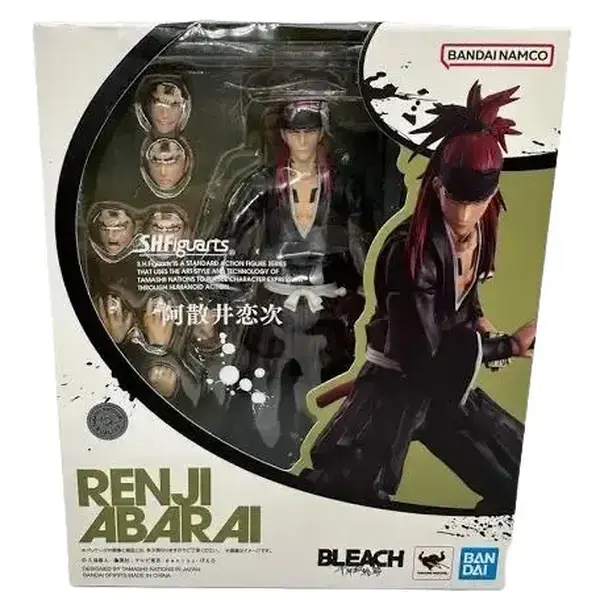 Bandai Namco SH Figuarts Series Bleach Renji Abarai Action Figure Statue - High-Quality Articulation Character Figurine, Poseable Collectible for Anime Fans, Statue Figurines, Character-Based
