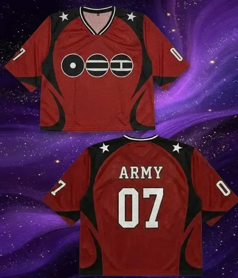 Custom Kpop World Tour Mesh Jersey, Personalized Concert Crop Top, 2026 Fan Merch Shirt, ARMY Inspired Gift for Kpop Lovers