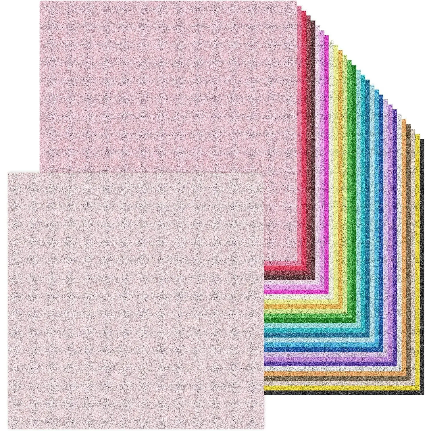 12 x 12 Inch Double Side Glitter Cardstock Paper 100LB Heavy weight No Shred Glitter Colored Card Stock for Cricut,Card Making 30 Colors