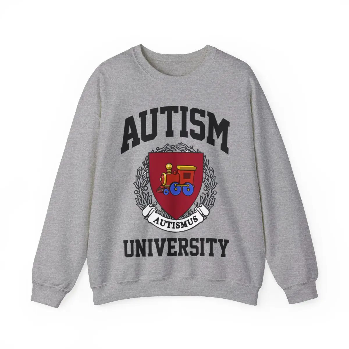 Autism University Unisex Heavy Blend Crewneck Sweatshirt.