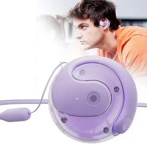 Open-ear Bone Conduction Wireless Earphones, Bluetooth Ear-hook Style, External Wearing, Great for Sports & Daily Commuting