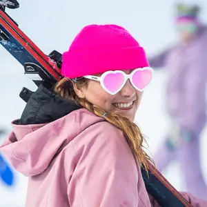 The Miami Nights Admirer Pink Lens Sports Sunglasses in White