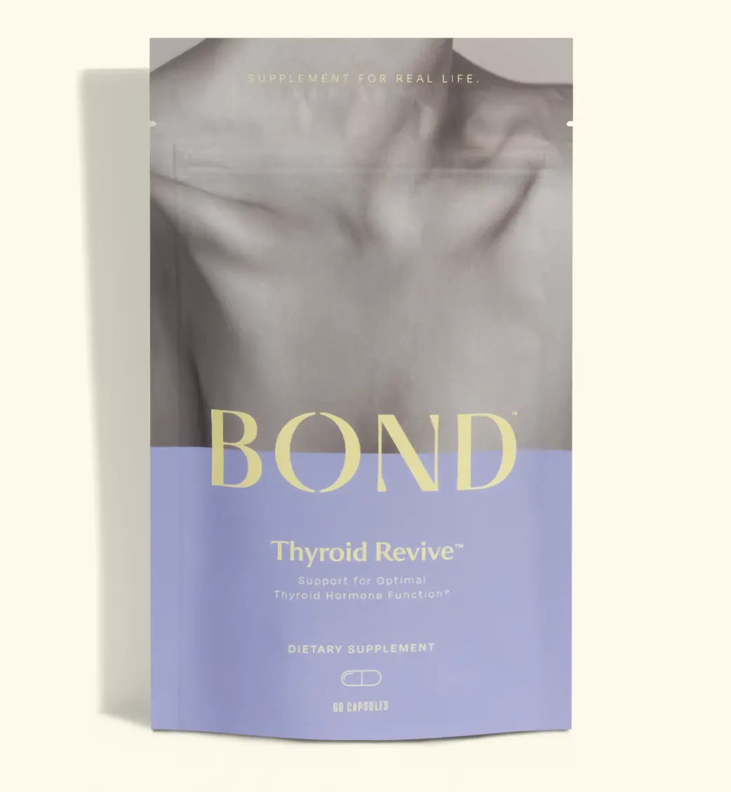 BOND Thyroid Revive Supplement - Dietary Vitamin Blend, Hormone and Thyroid Support for Women* Vitamin Capsules Healthcare Healthy