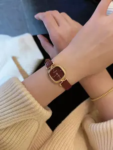 Women's Vintage Elegant Rectangle Watch, Small Size Waterproof Analog Quartz, Modern Fashion Timepiece, Dial, 25mm Case Diameter, Elegant Wristwatch, Quartz Watches