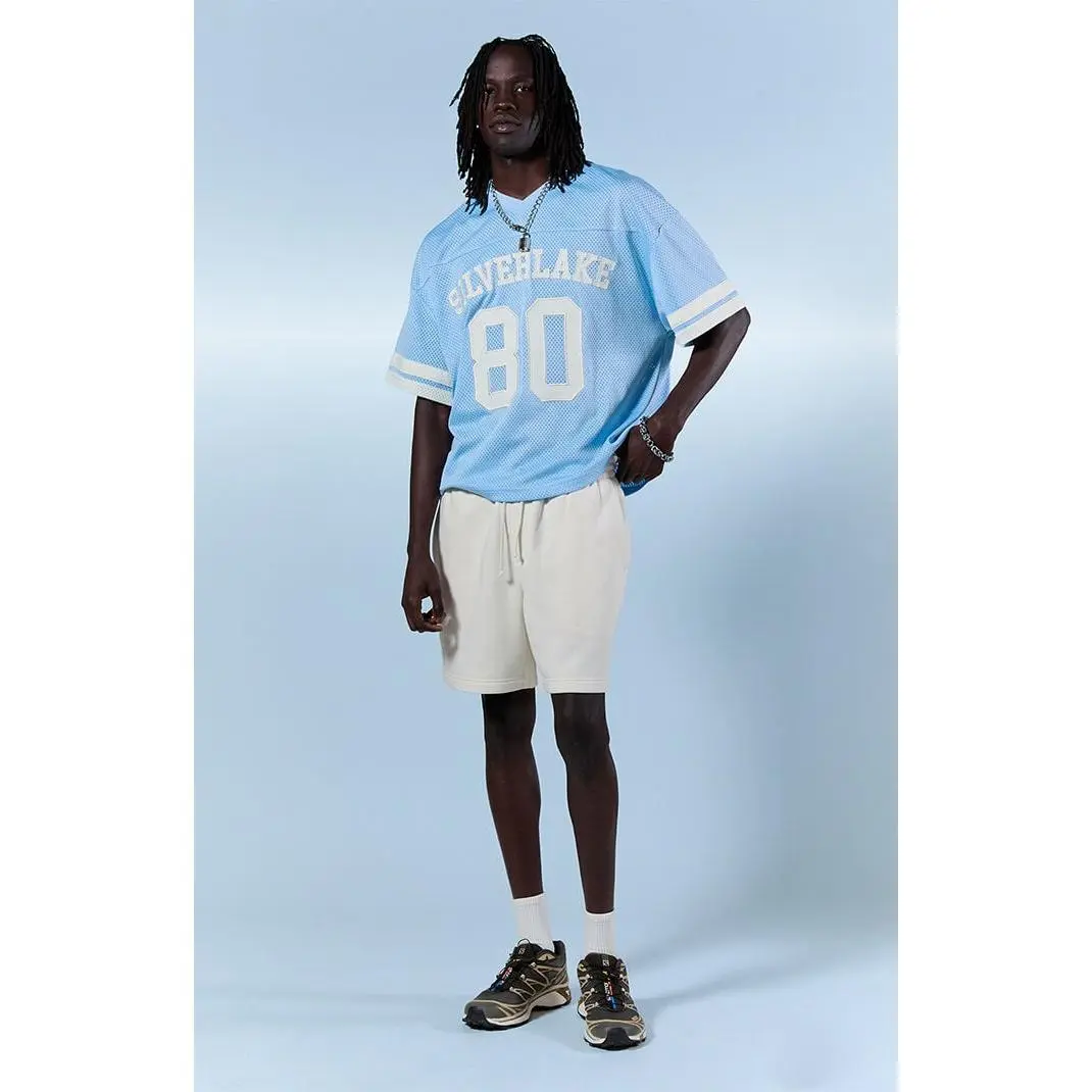Pacsun Men's Cream Fleece Volley Sweat Shorts