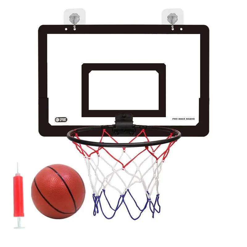 Foldable Basketball Frame with Basketball, 2 Counts/set Portable Basketball Goal Wall Mounted Basketball Backboard, Wall Mounted Basketball Hoop, Shooting Board, Indoor Equipment for Home & Outdoor, Valentine's Day Gift