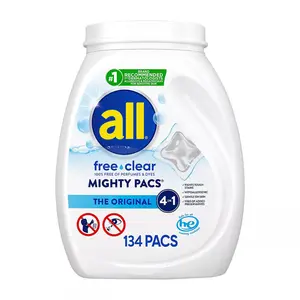 all Free & Clear Mighty Pacs Laundry Detergent, 134 ct.