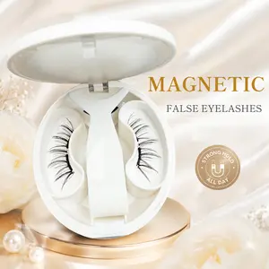 Doe Soft Magnetic Reusable Eyelashes  All-in-One Box | Extended-Band Reusable No Glue Waterproof Lashes | Eyeliner-Free Black Makeup Lash Extensions Cosmetic with All-in-One Applicator Kit 1 Set ( 4 PCS ) #SummerVibes #Magnetic #Fluffy #Lashes