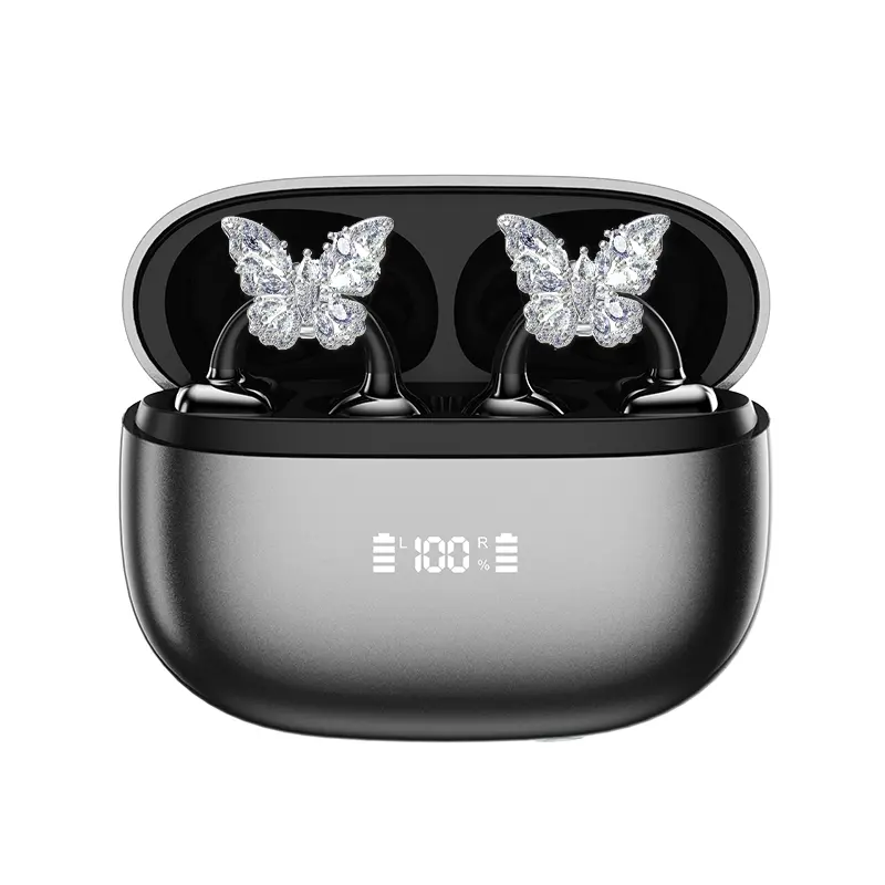 Clipbuds 7 Clip-on Bluetooth Earbuds, Cordless Built-in Bluetooth Wireless Headphones with Powerful Sound, Dustproof & Waterproof for Running, Workout, Sports Earphones, Waterproof Headphones